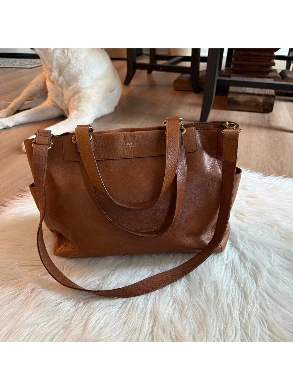 Fossil tote crossbody bag